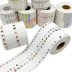 Customizable Self Adhesive PVC Name Label Stickers for Books Candles Crafts Photo Frames