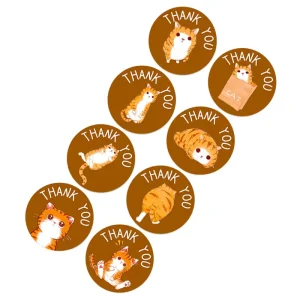 Customizable Self Adhesive Waterproof Vinyl Stickers Mix Match Coffee Candy Milk Tea Towel Candle Packaging Label