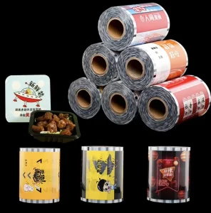 Customizable Size Thickness UV Printed Food Grade Non Toxic Laminated Roll Film for Food Packaging Sealing Bowls Boxes