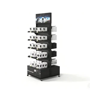 Customizable Steel Hook Display Stand with Floor Display Freestanding DIY for Supermarkets