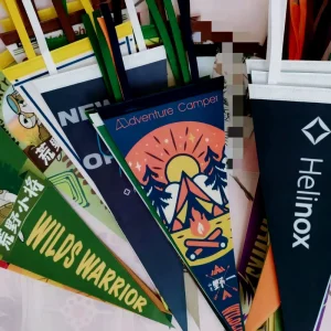 Customizable University Felt Triangular Flag School Classroom Decoration Outdoor Atmosphere String Bunting Hanging Flags