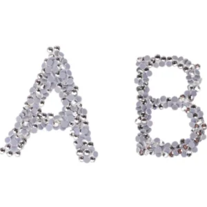 Customization Rhinestone Letter A-Z High Quality Flat Back Rhinestones