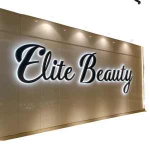 Customization Stainless Steel Backlit 3D Logo Sign Custom Wall Mount for Beauty Salons Shops Home Car Advertising