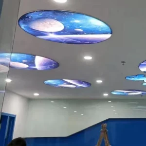 Customize 5m Width Matt Translucent Glossy Mirror PVC Stretch Ceilings Roll