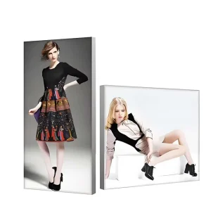 Customize Aluminum Alloy Profiles Frameless SEG Lightbox Double-sided Box Soft Film Lightbox