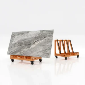 Customize Single Sided Steel Pipe A Frame Transport Cart Display Rack Shelf High Load Bearing Adjustable Height Warehouse