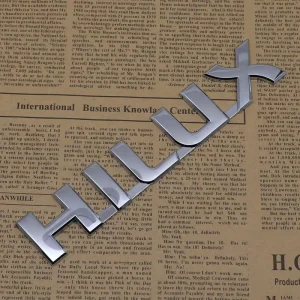 Customize Size Plastic Chrome Alphabet Letters for Car 3D ABS Letter Logo Car Label