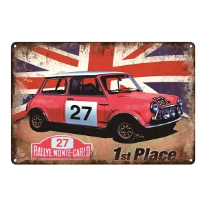 Customize Tin Sign Vintage Decorative Embossed Enamel Metal Tin Plate Garage Oil Poster Retro Plaque Motorcycle Car
