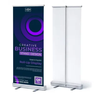 Customize an 80*200 cm Aluminum Roll up Banner Advertising Stand Pull Out the Roll up Banner for Advertising