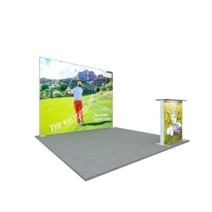 Customized 10*10/3*3m LED Advertising Light Box Trade Show Booth with Aluminum Frame and Tension Fabric