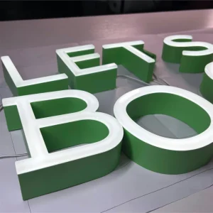Customized 3D Acrylic Waterproof LED Borderless Commercial Letter Luminous Logo for Company Hospital Mall Wedding Office Use
