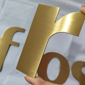 Customized 3D Alphabet Letters Signag 3d Metal Letters Business Sign Outdoor Advertising Sign Letters Mall & Office Wall Signage