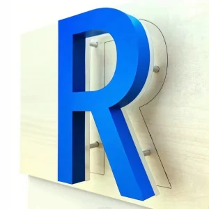 Customized 3D Aluminum Acrylic LED Backlight Channel Letter for Indoor or Outdoor Use Digital Illuminated Logo Sign