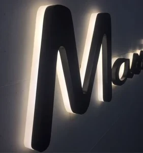 Customized 3D Backlit Letter logo LED logo Commercial Nail Spa LED Backlit Channel Letter logo
