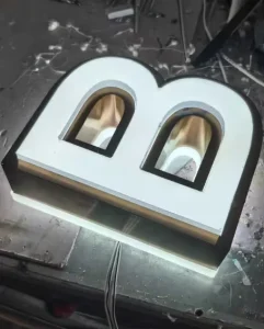 Customized 3D LED Light Strip Letters Stainless Steel Backlit Frontlit Signs Waterproof Outdoor Commercial Signs