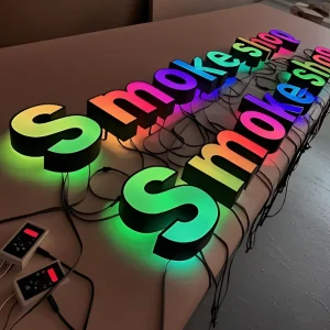 Custom LED Giant Letters Signs Free Standing Channel Letters Outdoor Colorful Alphabet Letters Lights For Bar