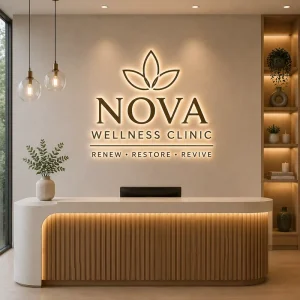 Customized 3D Logo Wall Sign Business Brand Company Advertising Illuminated Stainless Steel Metal Letters For Shop Store