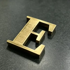 Customized 3D Solid Brass Aluminum Letters Numbers Weatherproof Durable Outdoor Use for Architecture and Office Decoration