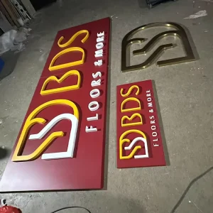 Customized 3D Stainless Steel Alphabet Metal Signage Stainless Steel Digital Outdoor Signage Luminous Signage