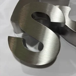 Customized 3D Stainless Steel Letter Wall Signs (Letters A-Z & Numbers) Multi Scene Use Precision Metal Letters