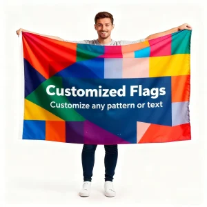 Customized 3×5 Feet Promotional Flag with Logo Digital Printing Banner for Outdoor Advertising Promotion