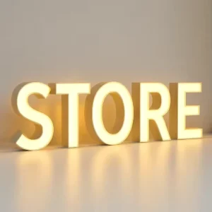 Customized Acrylic LED Illuminated Waterproof 3D Glowing Characters Letter Signboards Front Lights for Coffee Shop Bar Brands