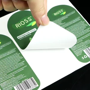 Customized Adhesive Paper Self Adhesive Waterproof Tear Proof Shampoo Bottle Adhesive Label Logo Brand Sticker