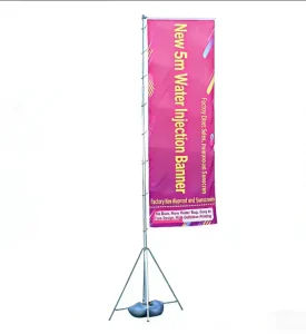 Customized Advertising Flags for Outdoor Activities Rectangular Polyester Fiber Flags