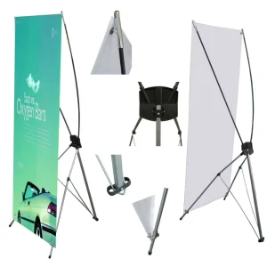 Customized Advertising X Banner Size 60 X 160 cm 80 X 180 cm Stand X Banner Stand