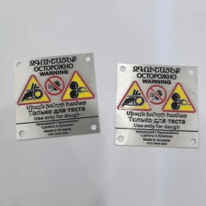 Customized Aluminum Metal Sign Tag 1mm Thickness Etched Advertising Use Custom Shape Letters Logo Plate