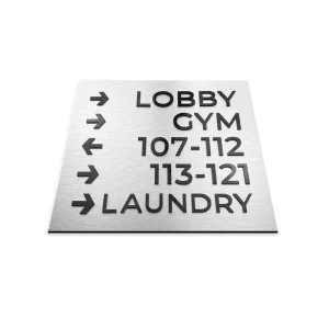 Customized Aluminum Stainless Steel Electronic Signage for Office or Home Indoor Use