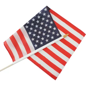 Customized American Hand held Flag Advertising Flags of Various Countries for Sports Events Elections and Corporate Promotions