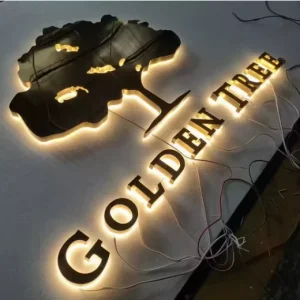 Customized Backlit Business LED Sign Channel Letter Sign for Custom Office LED Illuminated Sign Outdoor Display