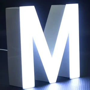 Customized Backlit LED 3D Channel Letters Sign for Buildings and Companies Decoration Outdoor Advertising Plate with Wall Mount