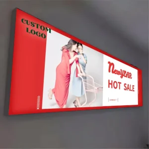 Customized Backlit LED Light Box Sign Profile Backlit Light Box A2 Wall Mounted