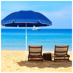 Customized Beach Umbrella Large Outdoor Advertising Heavy Duty Parasol Umbrellas with Logo
