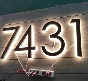 Customized Borderless Stainless Steel Mini Letters Crystal Letters Backlit Advertising Illuminated Signs