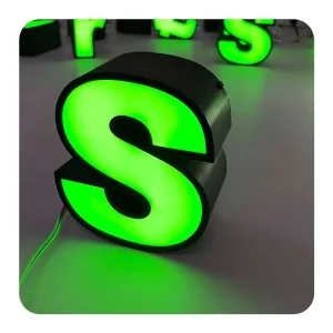 Customized Bright LED Channel Letter Logo Acrylic 3D Front Illuminated Letters Outdoor Advertising Sign