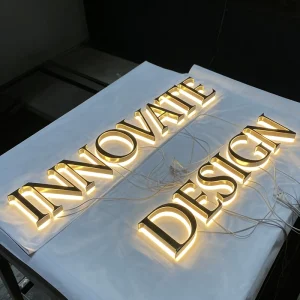 Customized Business LED Sign Backlit Logo Sign for Advertising Waterproof Wall Logo Signage Outdoor Channel Letter
