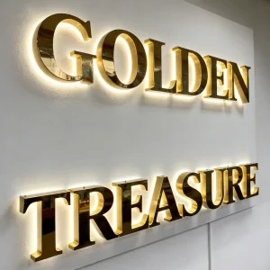 Customized Business Led Sign Logo Outdoor Sign Metal 3D LED Letter Backlit Signboard Luminous Letter Signage Outdoor