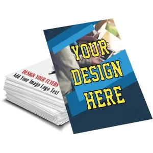 Customized Business Posters Personalized with Your Photo Logo Text Printed on Glossy Paper for Advertising Purposes