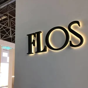 Customized Business Sign Stainless Steel 3D Letters LED Logo Signage Store Front Backlit Letters