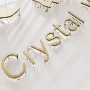Customized Color Painting Laser Cut Wall Decoration Acrylic Alphabet Letter Sign