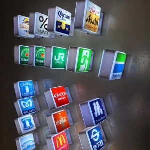 Customized Creative Luminous Magnetic Refrigerator Sticker Small LED Light Box Billboard Decoration