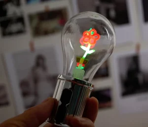 Customized DIY Christmas Festival Decorative E27 LED Letter Bulb LED Filament Bulb Flowers PET Bulb Night Light BO USB Recharge