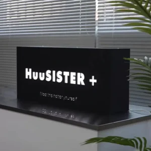 Customized Design Drum Type Light Box Hollow Metal Laser Spray Painted with LED Acrylic Letters for Outdoor Application