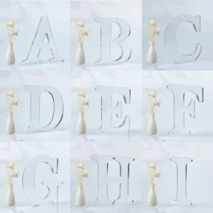 Customized Design High Quality Transparent Acrylic Letter Solid Customized Business Logo