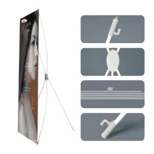 Customized Design Outdoor X Banner for Indoor Advertising Equipment Sports Event X Stand for Displaying the Banner