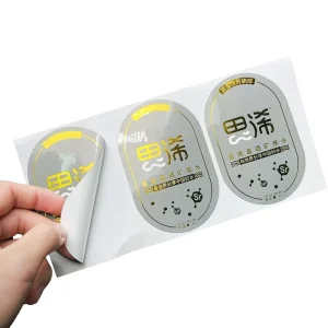 Customized Design Self Adhesive Waterproof Hot Stamping UV Matte Glossy Surface Adhesive Label Vinyl Sticker