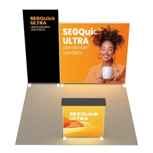 Customized Double Sided Custom Printing SEG LED Backdrop Frameless Tension Fabric LED Light Box
